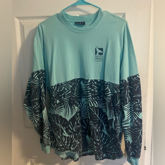 Teal Pacific Whale Foundation Graphic Long Sleeve